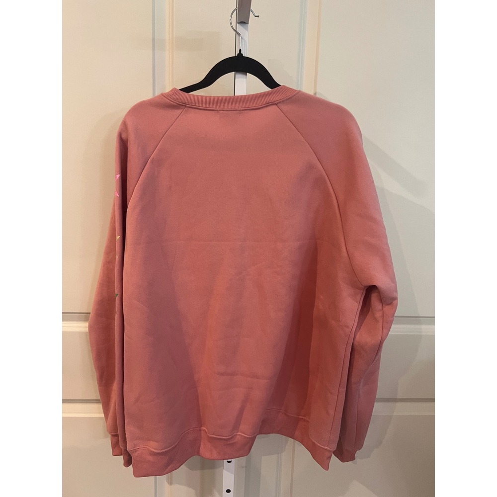 Simply Southern Mama Pwr Pink Sequin Chenille Star Sweatshirt XXL - Picture 3 of 8